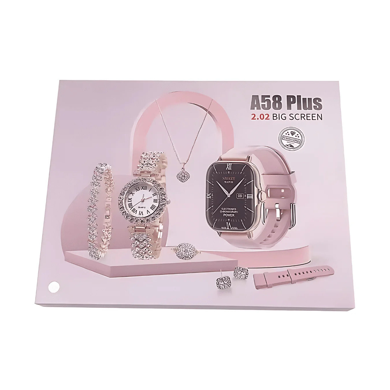 A58 Plus Smart Watch - Bluetooth Fitness Tracker with Blood Pressure