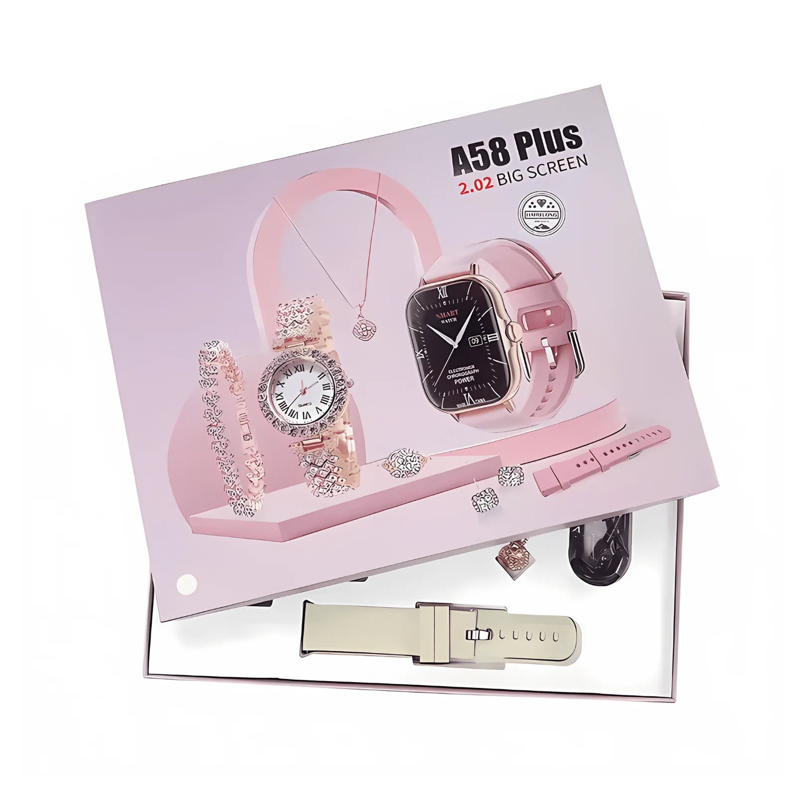 A58 Plus Smart Watch - Bluetooth Fitness Tracker with Blood Pressure