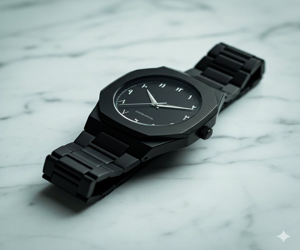 Black Arabic Aura Watch