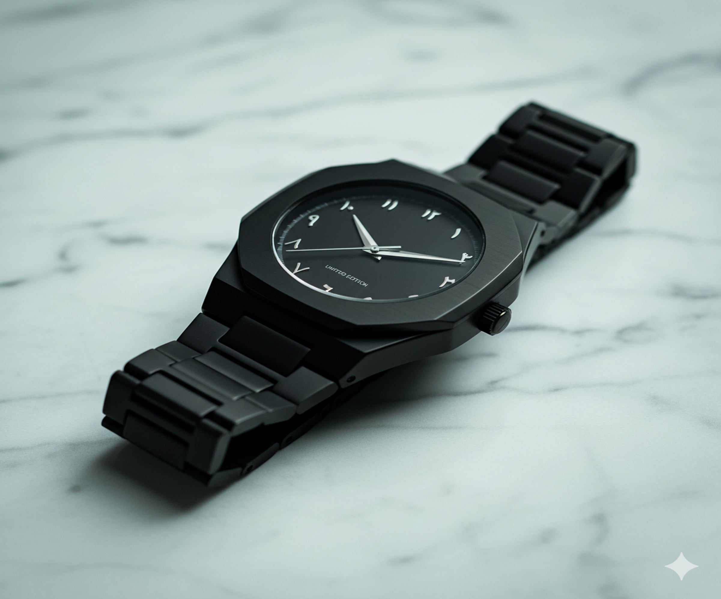Black Arabic Aura Watch