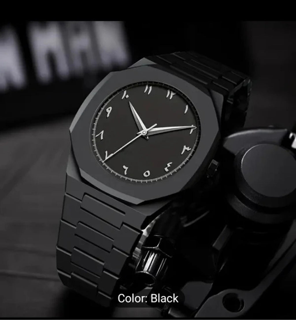 Black Arabic Aura Watch